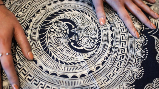 Chinese Miao batik textile used for comparison with Vietnamese Hmong batik