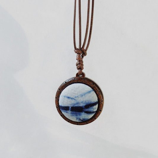 Handmade Tie Dye Necklace With Necklace - Handmade