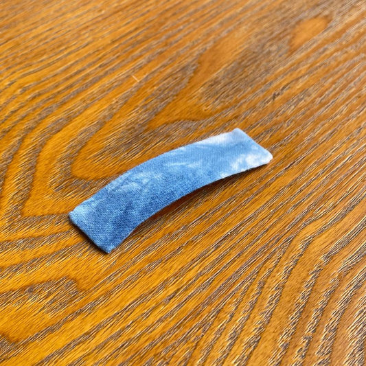 Handmade Miao Batik Hair Clip With Sky Blue Hair Clips - Handmade