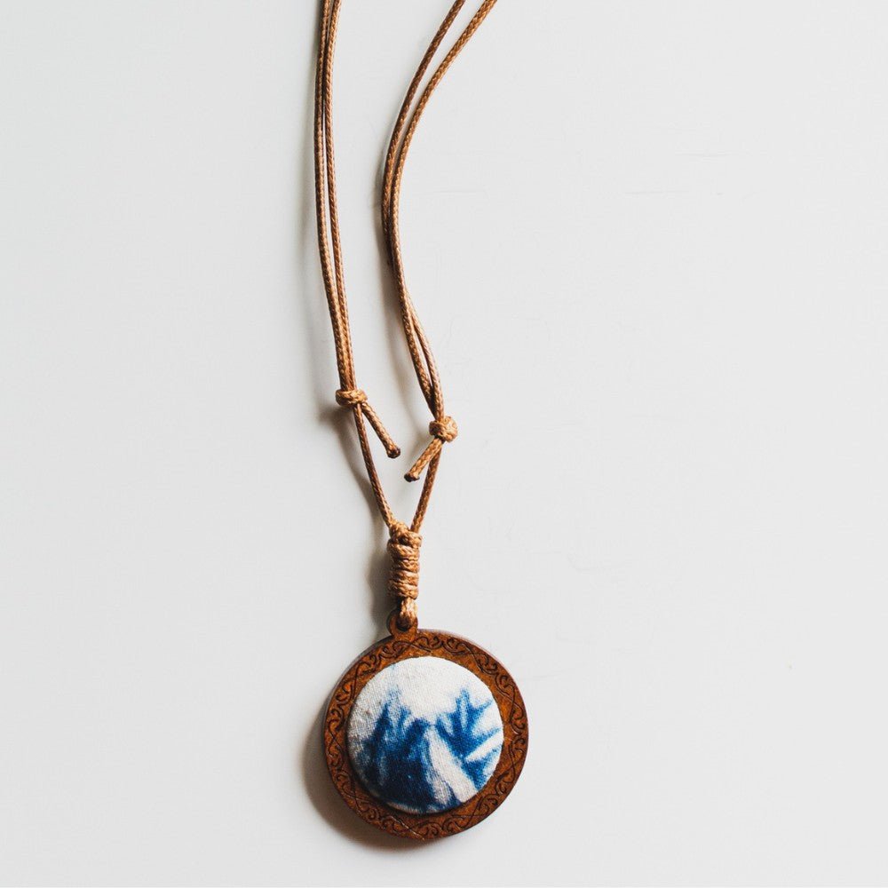 Handmade Tie Dye Necklace With Necklace - Handmade