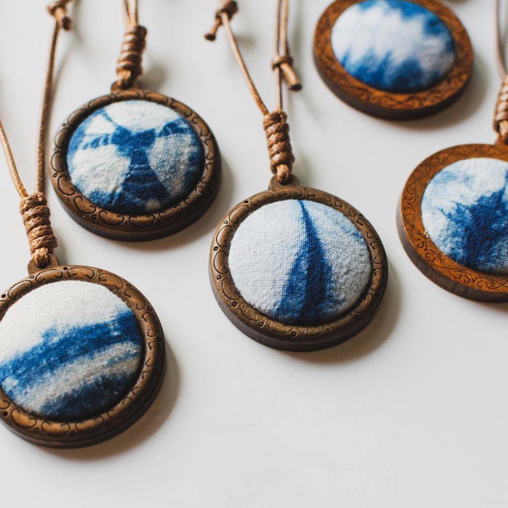 Handmade Tie Dye Necklace With Necklace - Handmade