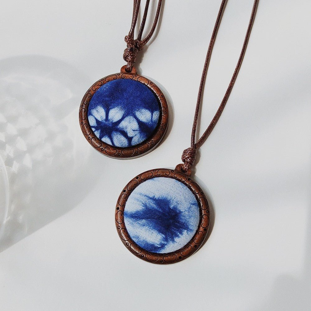 Handmade Tie Dye Necklace With Necklace - Handmade